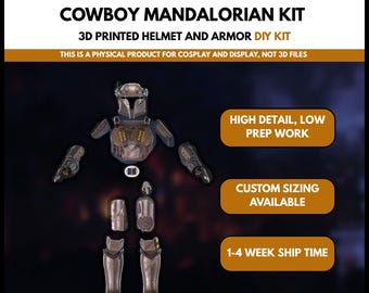 Star Wars Cowboy Mandalorian Armor Kit — Full Body 3D Printed Sci-Fi