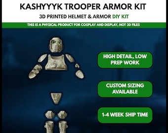 Kit de armadura DIY de soldado Kashyyyk de Star Wars - Cosplay de Battlefront 2