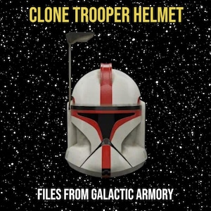 Phase 1 Clone Trooper Helmet 3D Print DIY Kit