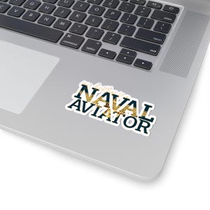Naval Aviator Sibling Pride Kiss-Cut Stickers, Patriotic Military Laptop Decals, US Navy Aviator Gift, Patriotic Accessories, Military Decor