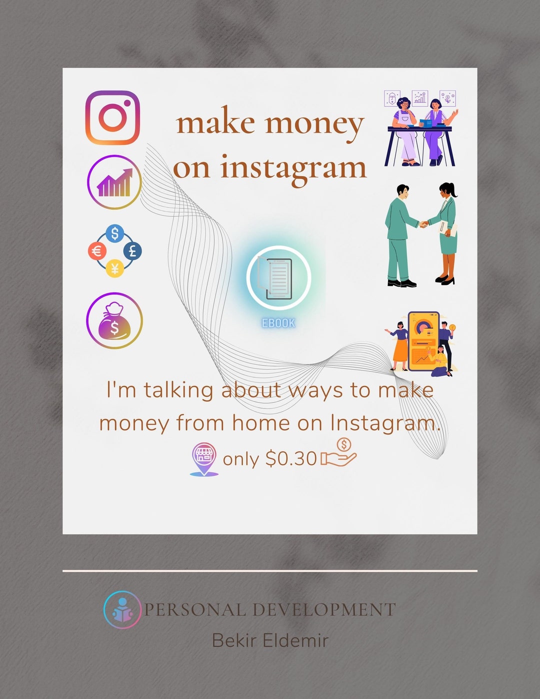 How to Make Money From Instagram Instagram Ebook Etsy