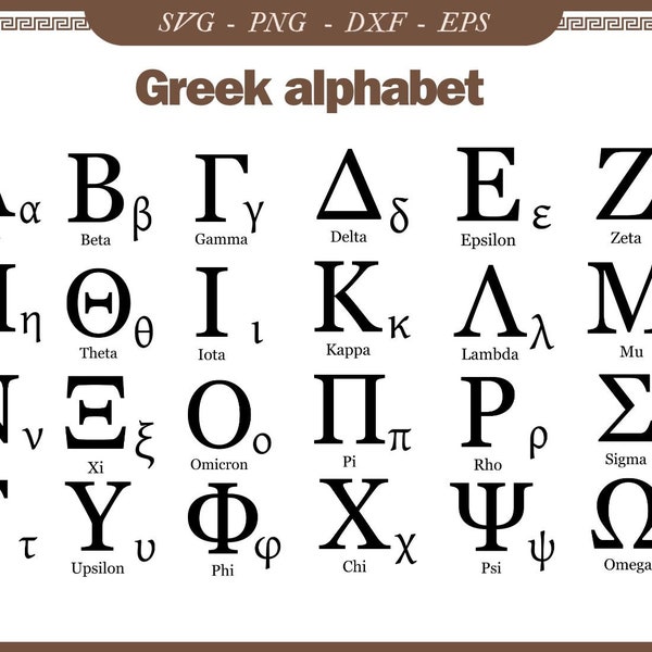 Greek Letters Png - Etsy