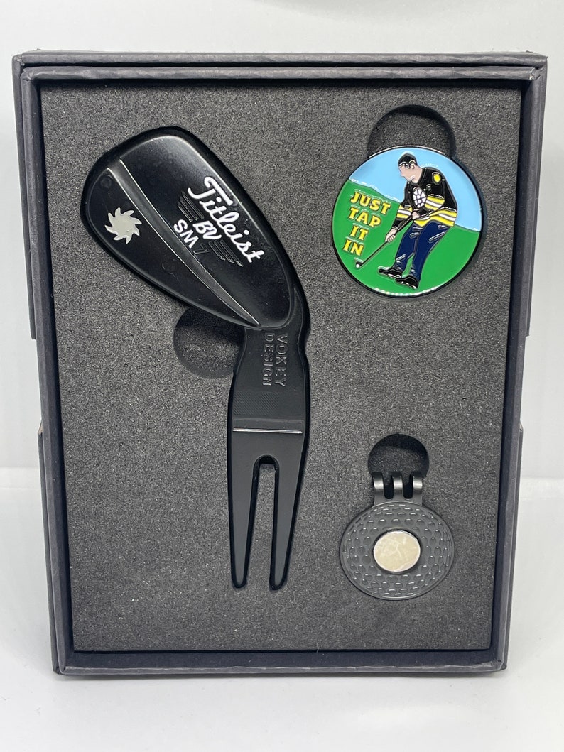 Happy Gilmore just Tap It In and Golf Wedge Black Golf Divot Tool