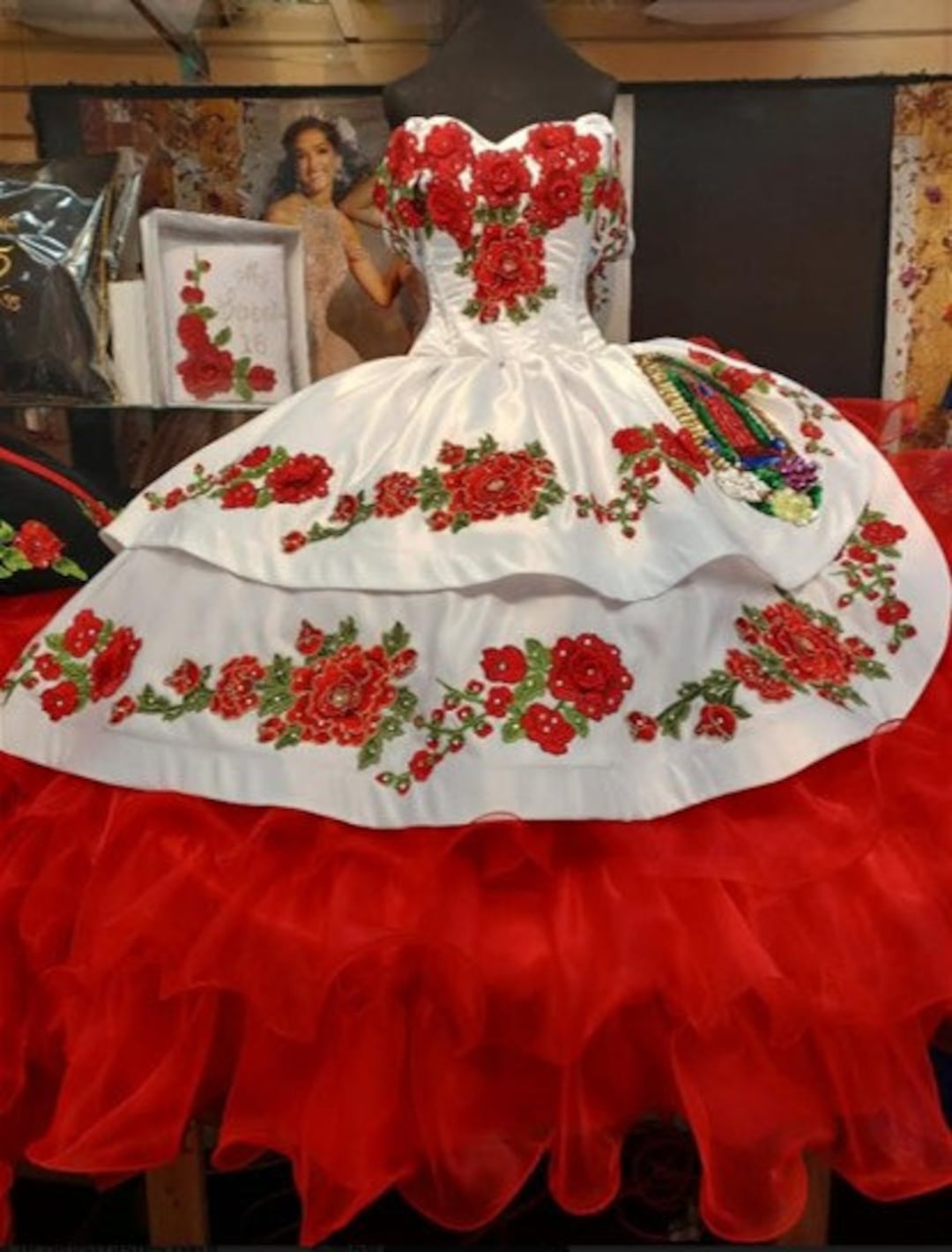 Charro Mexican Quinceanera Dress LM Emil - Etsy