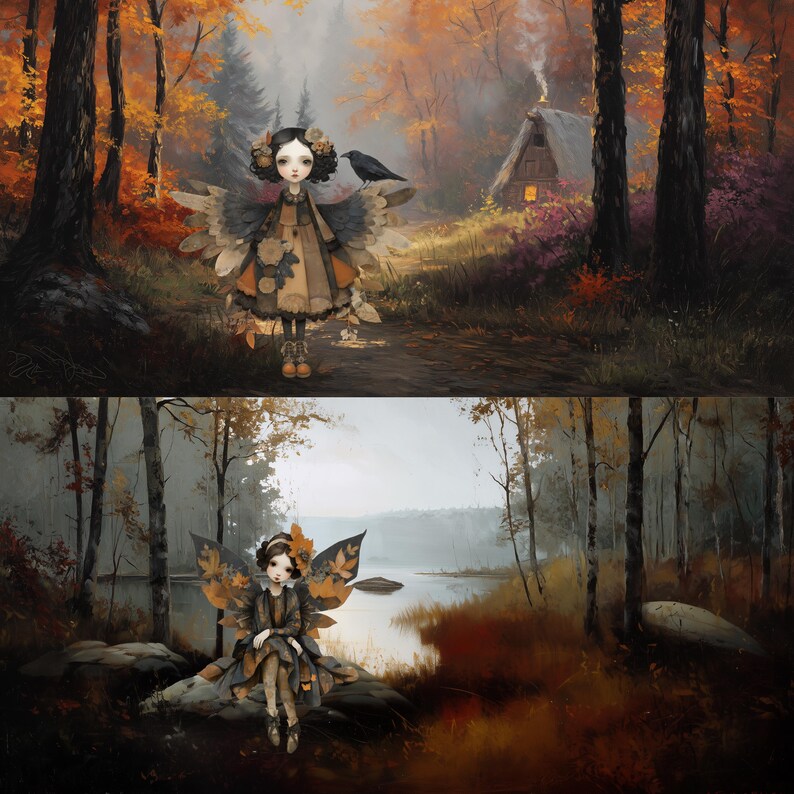 Graphics Fae Rustleaf Fae Clipart | Quirky Fairy Clipart Collection | Autumn Clipart ...