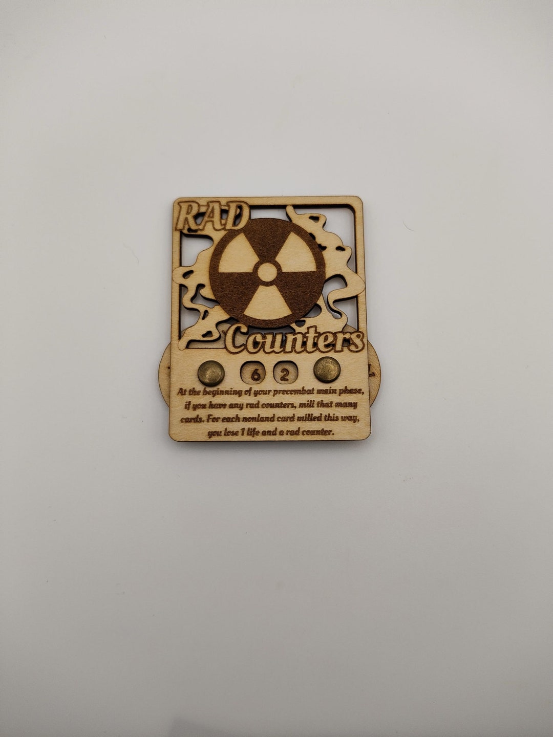 0-99 MTG RAD Counter Wood Proxy - Etsy
