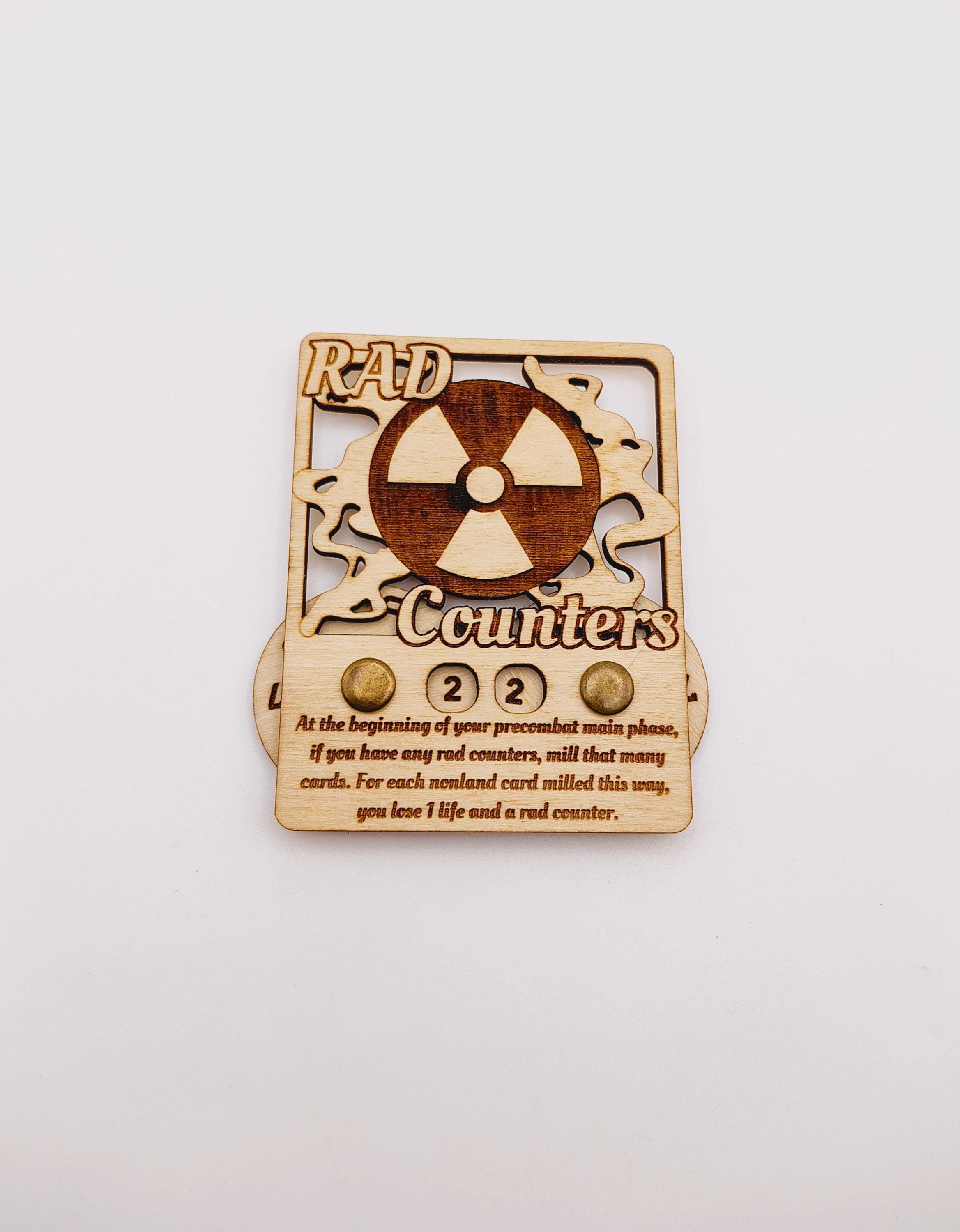 rad counter cards mtg MTG Fallout Rad Counter - Free 3D Print Model