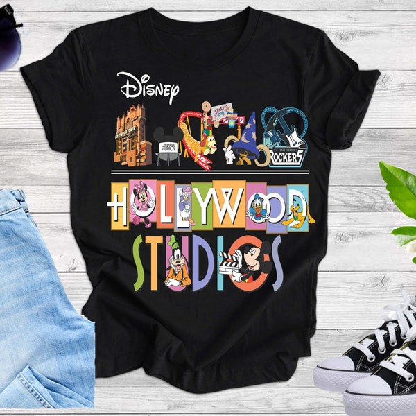 Disney Hollywood Studios Comfort Color Shirt, Hollywood Studios Unisex T-Shirt, Hollywood Studios Trip Shirt, Disney Family Vacation H01  1