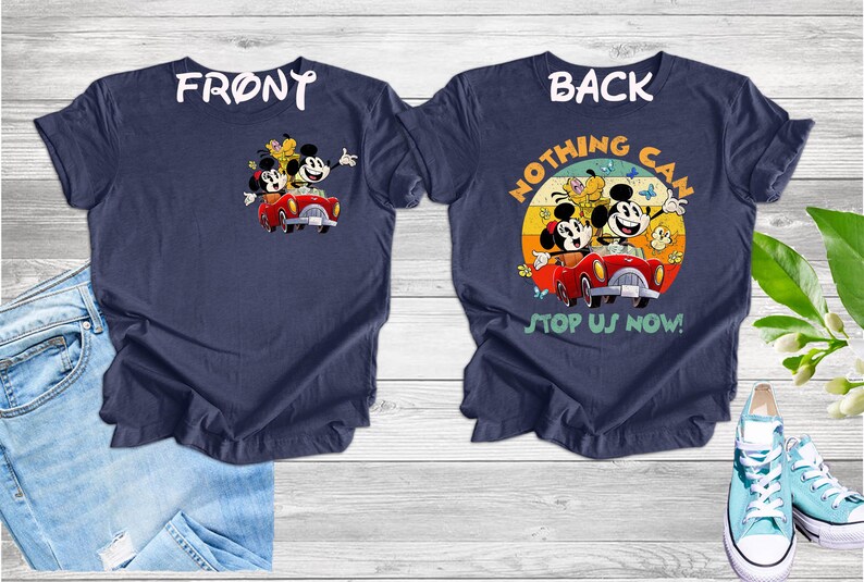 Retro Mickey and Minnie's Runaway Railway Nothing Can Stop Us Now Shirt