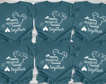 Custom Disney Making Memories Shirt, Personalized Family Trip Shirt, Disney Mickey and Minnie Memories Together Shirt, Making Together Shirt