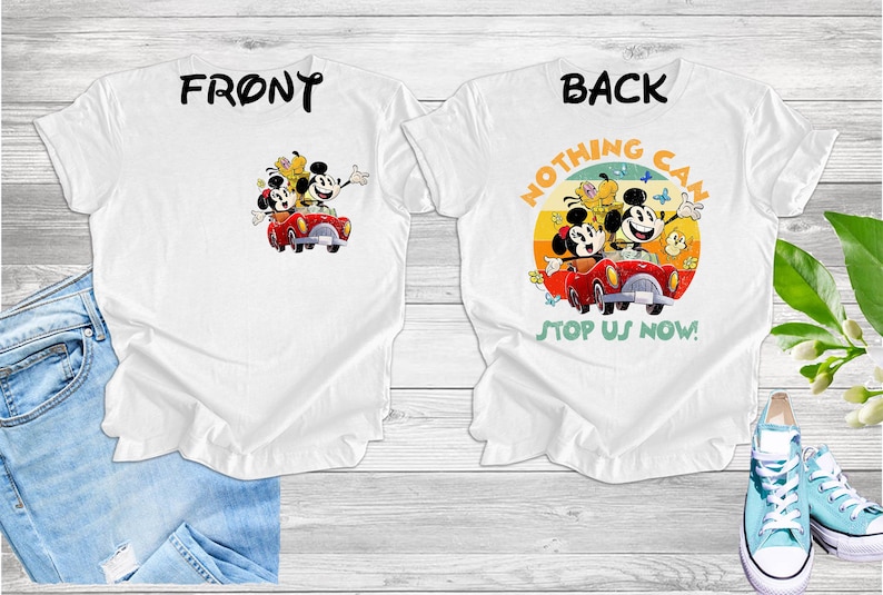 Retro Mickey and Minnie's Runaway Railway Nothing Can Stop Us Now Shirt