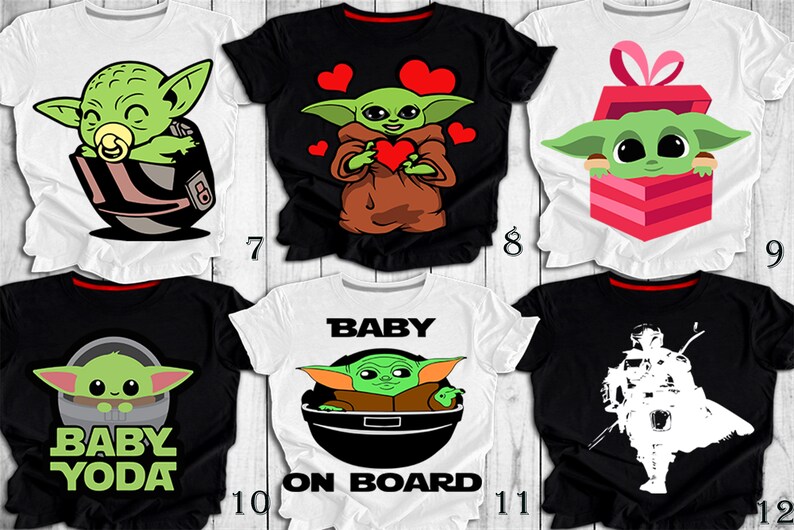 Baby Yoda Shirt for Kids Tee Funny Baby Yoda Shirt for Fans Disney