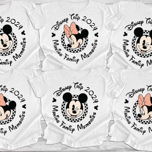 Retro Disney Shirts, Mickey Checkered Shirt, Disney Family Shirts, Minnie Mouse Tees, Disney Tee, Disneyland, Disneyworld Shirts 1