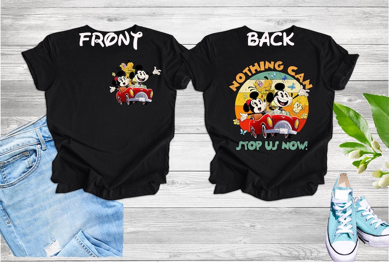 Retro Mickey and Minnie's Runaway Railway Nothing Can Stop Us Now Shirt