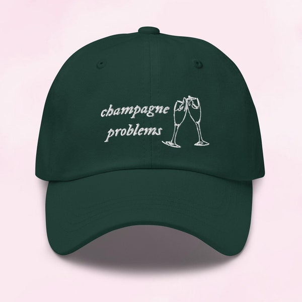 Champagne Problems Embroidered Baseball Cap | Taylor Swift Evermore