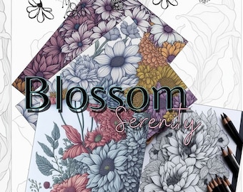 Blossom Serenity - Bloemkleurboek