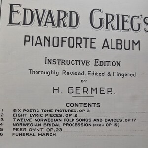 Edvard Grieg Six Poetic Tone Pictures For Piano.  PDF Digital Sheet Music Download. 12 Pages. Intermediate/Advanced Level.