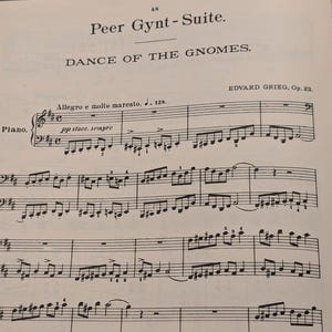 Edvard Grieg Peer Gynt Suite For Piano. Morning Gnomes Ase Amitra. PDF Digital Sheet Music Download. 12 Pages. Intermediate/Advanced Level.
