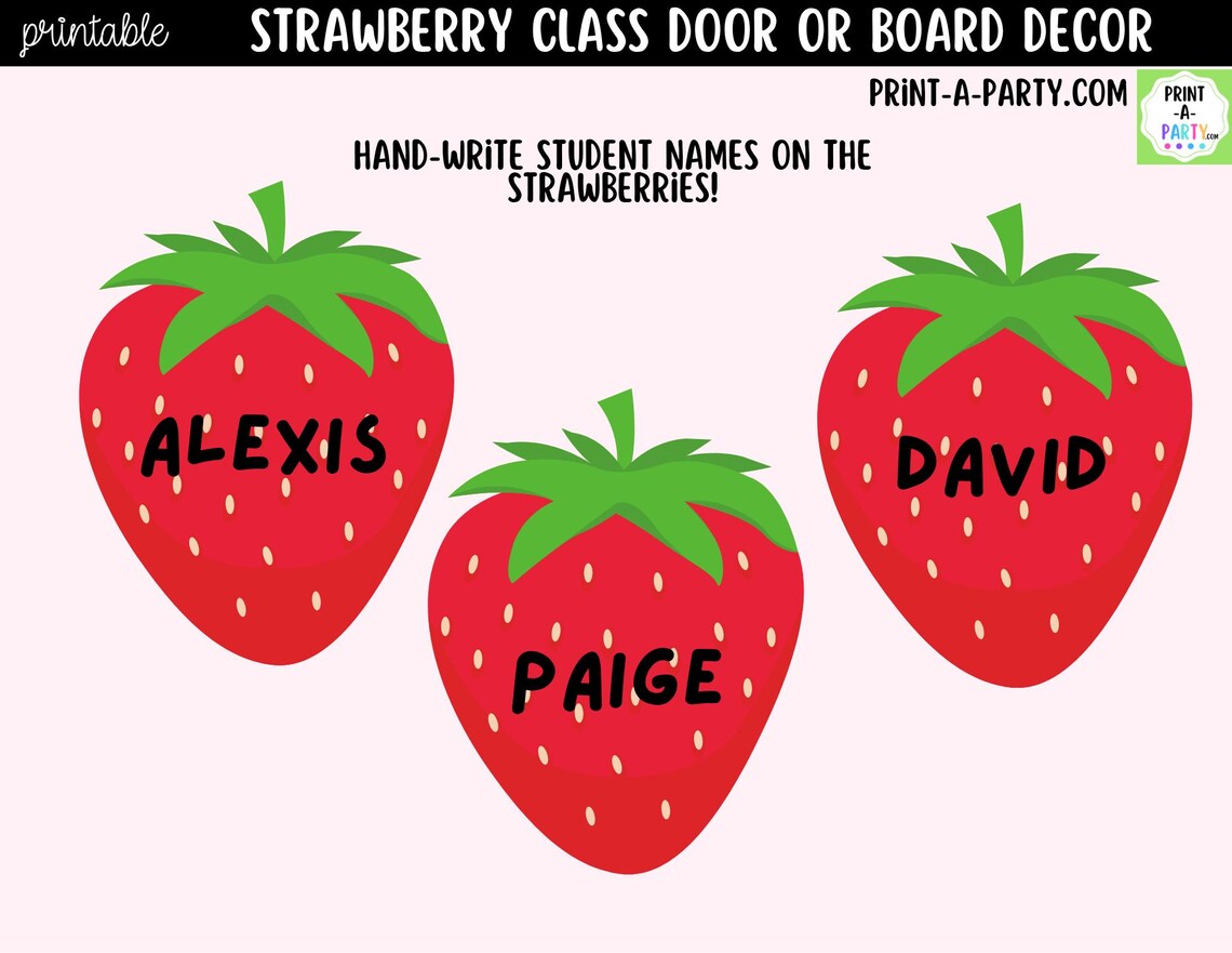 Strawberry Classroom Decor Kit: 