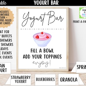 Teacher Appreciation Yogurt Sign - Etsy