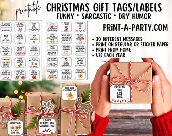 Sarkastische Geschenkanhänger zum selbst ausdrucken, Sarkastische Geschenkanhänger zum selbst ausdrucken