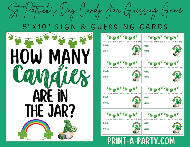 st patricks day guessing game