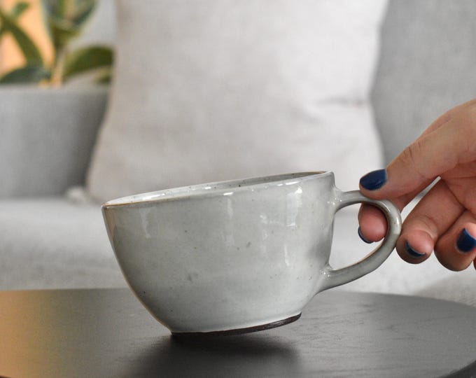 Handmade Pottery Latte Mug