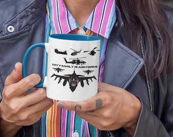 para papá, taza de piloto de combate, para piloto de F-14, taza de piloto, amantes de la aviación, taza de la Fuerza Aérea, familia militar, papá militar, mamá, piloto de combate aéreo,