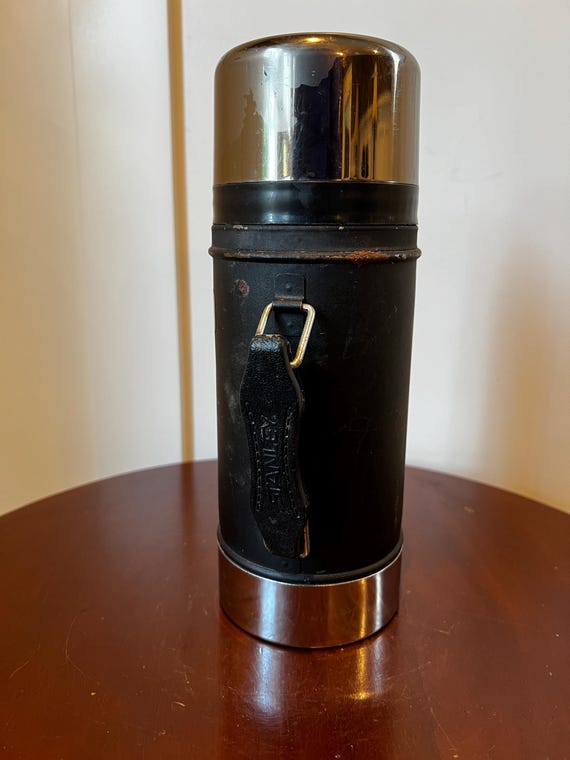 Vintage Black Aladdin Stanley 24 Oz. Wide Mouth Thermos A-1350B