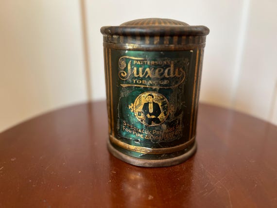 Antique Patterson's Tuxedo Tobacco Tin by R.A. Patterson Tobacco Company