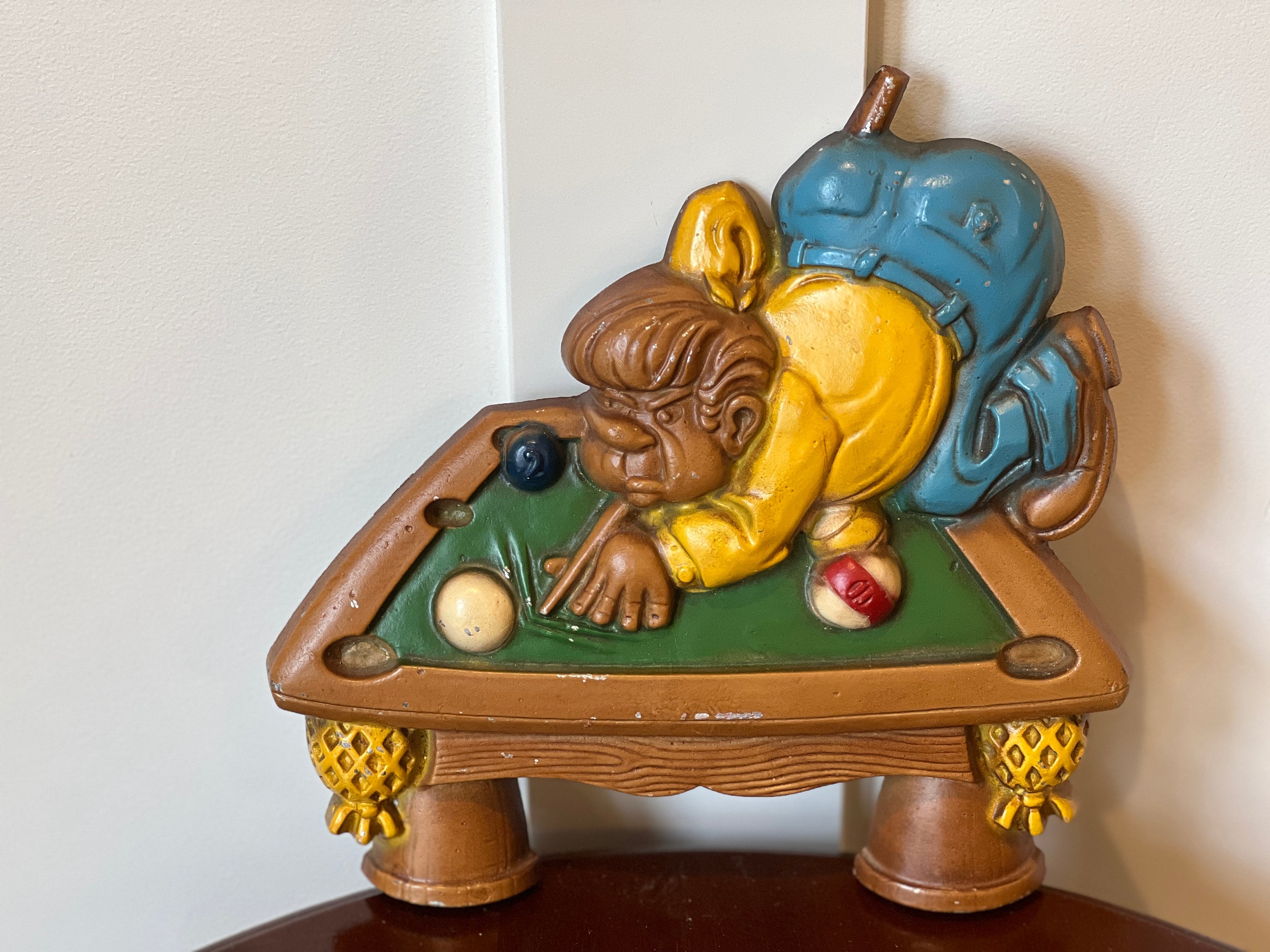 Vintage 1971 Sexton Painted Metal Pool Table Wall Art #797 - Etsy