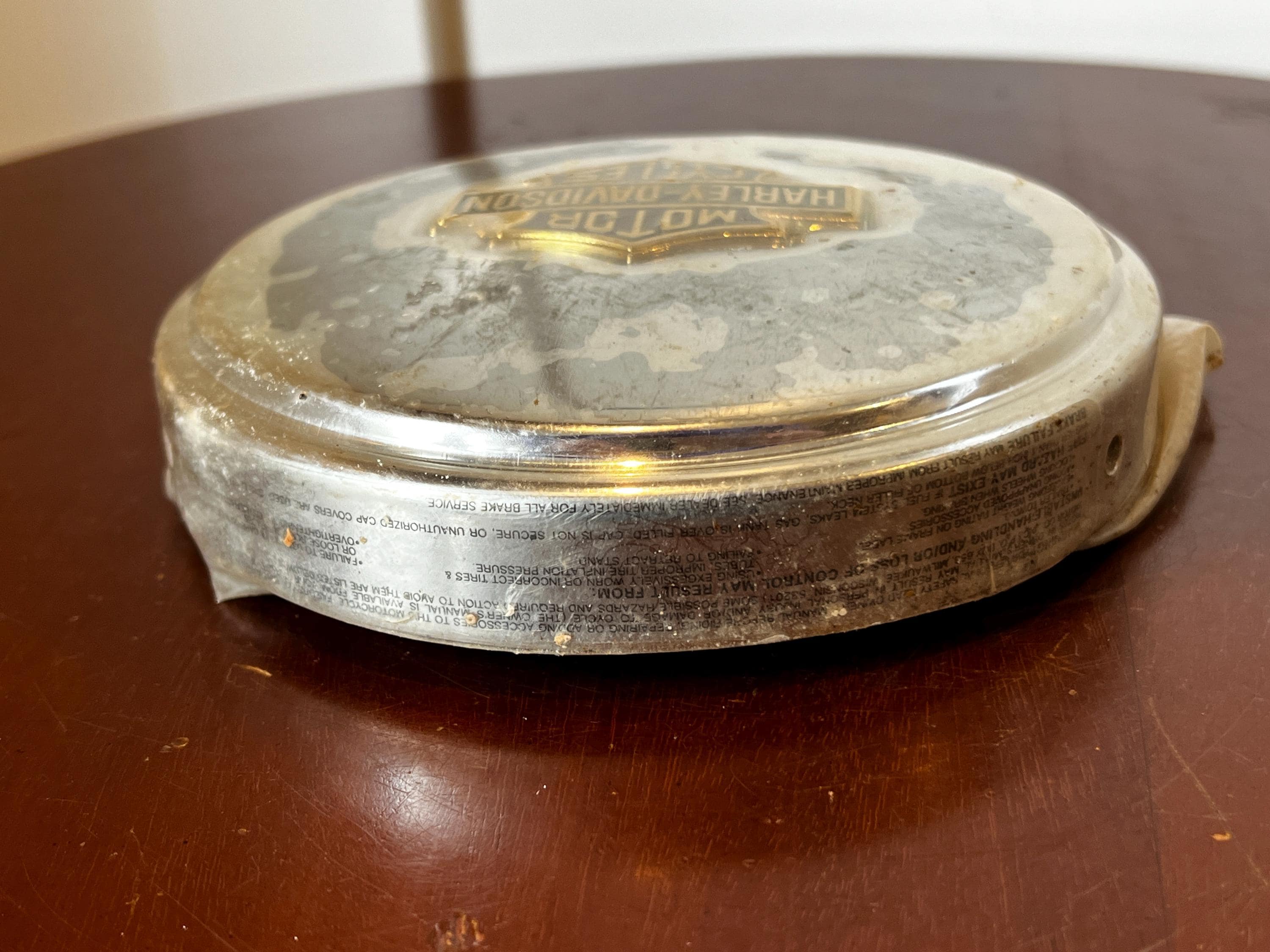 Harley Davidson Motorcycle Chrome Air Cleaner Cover With Logo off Road ...