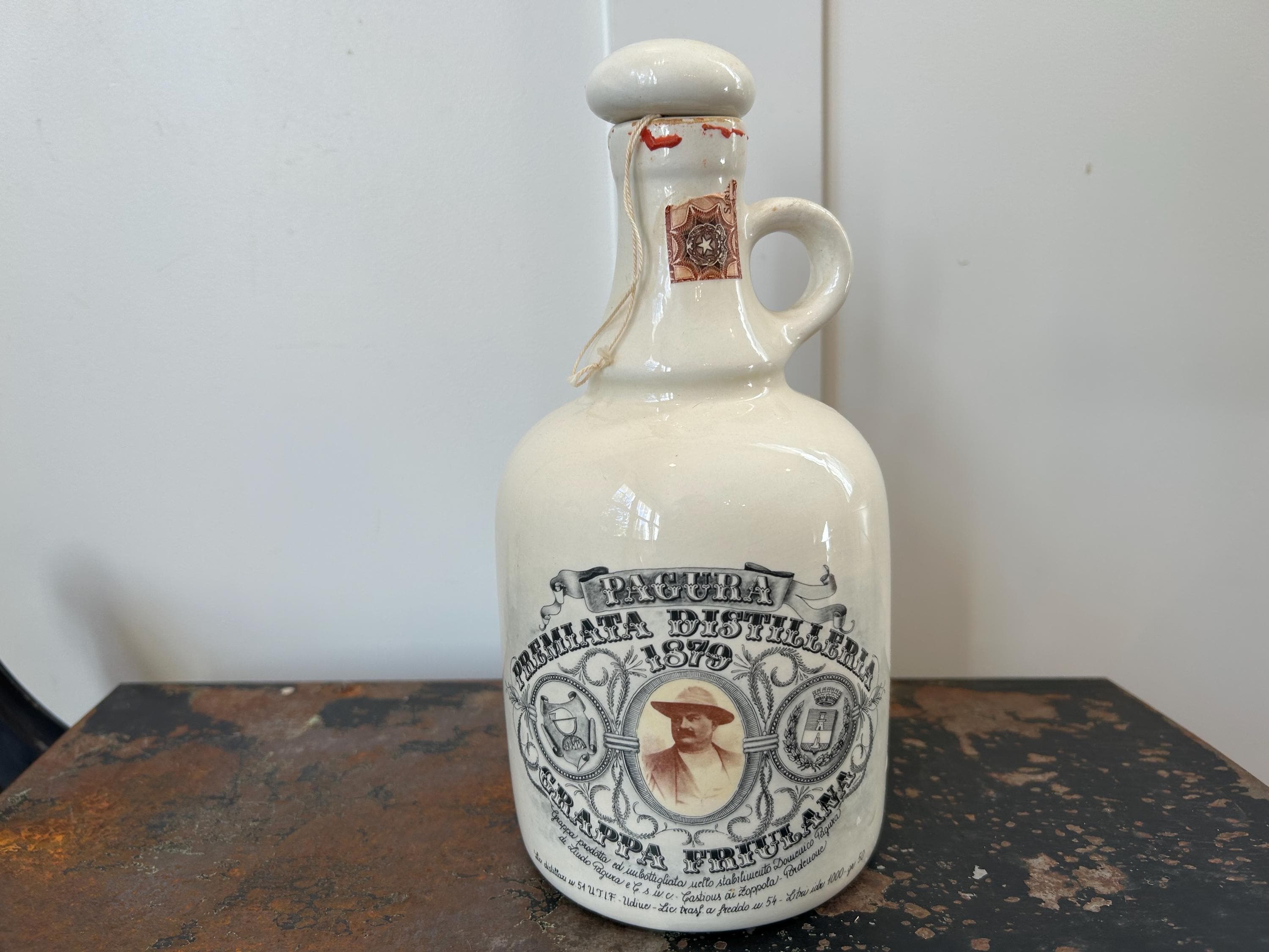 Antique Ceramic Liquor Bottle - Etsy