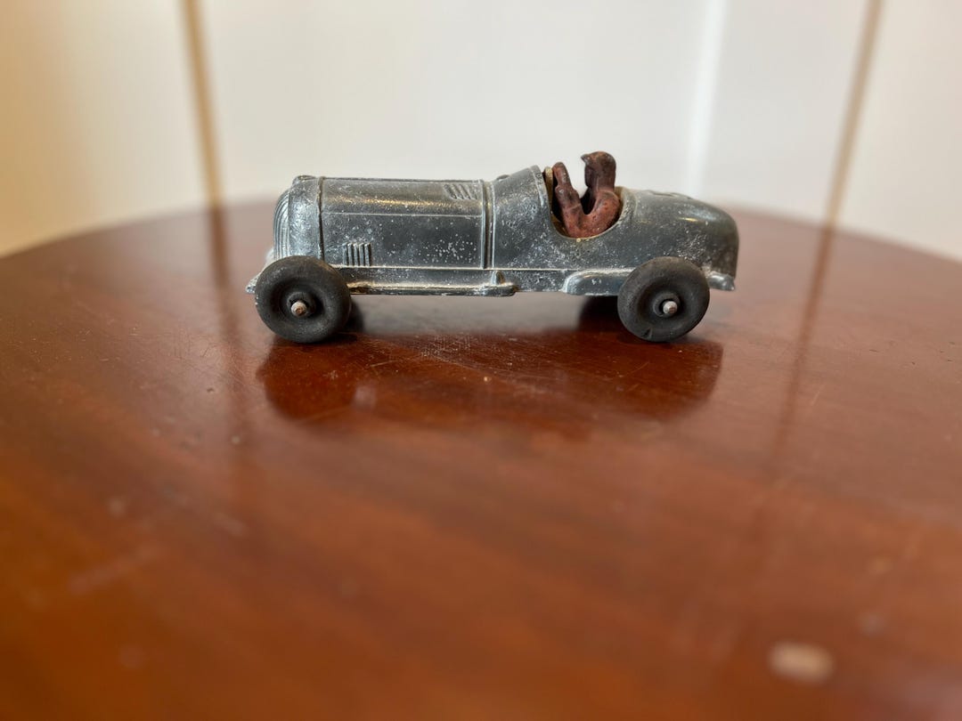 Vintage Hubley Kiddie Toy #5 Bobtail Metal Race Car With Tires, Axles ...