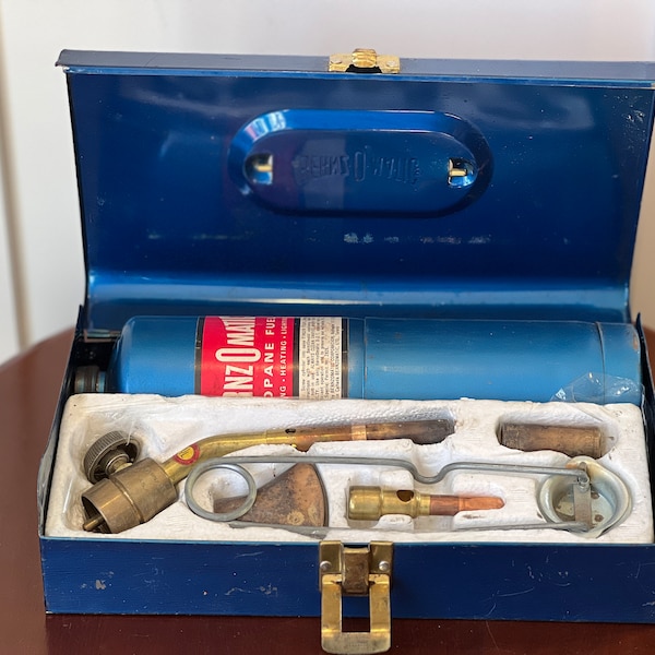 Vintage 1950s BernzOMatic Propane Torch Kit with Toolbox