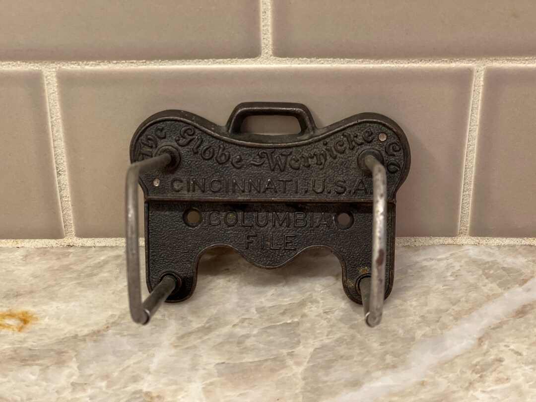 Vintage the Globe Wernicke Co. Columbia File Holder or Keeper Etsy