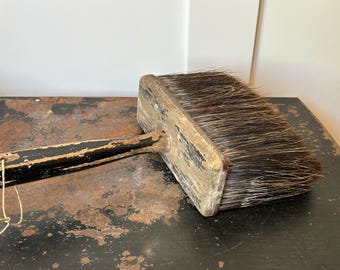 Vintage Paint Brush | Antique Brush | Rustic Industrial Decor | Artist Studio Display | Farmhouse Shelf Accent