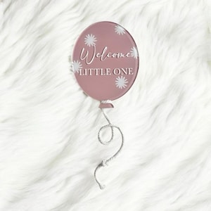 Baby Balloon announcement Sign | Newborn Balloon Hello World | Newborn Sign | Milestone Balloons | Welcome To The World Sign | Newborn Gift