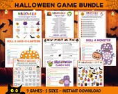 Halloween Game Bundle, Halloween Printable Game for Kids and Adults, Fall Party, Halloween Party, Halloween Game for preschoolers