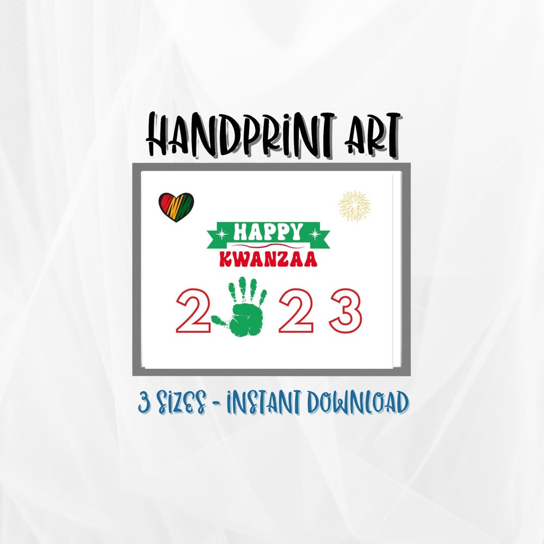 Handprint Art, Kwanzaa Handprint Keepsake Craft, Kwanzaa 2023, Great