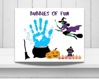 Halloween Handprint Craft, Handprint Art, Halloween Printable Craft, Toddler Activity, Toddler Halloween, Handprint Keepsake, Fall Handprint