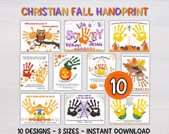 Christian Fall Handprint Craft, Halloween Handprint, Candy Corn Handprint Art, Preschool Printable Activity,  Sunday School Printable Craft