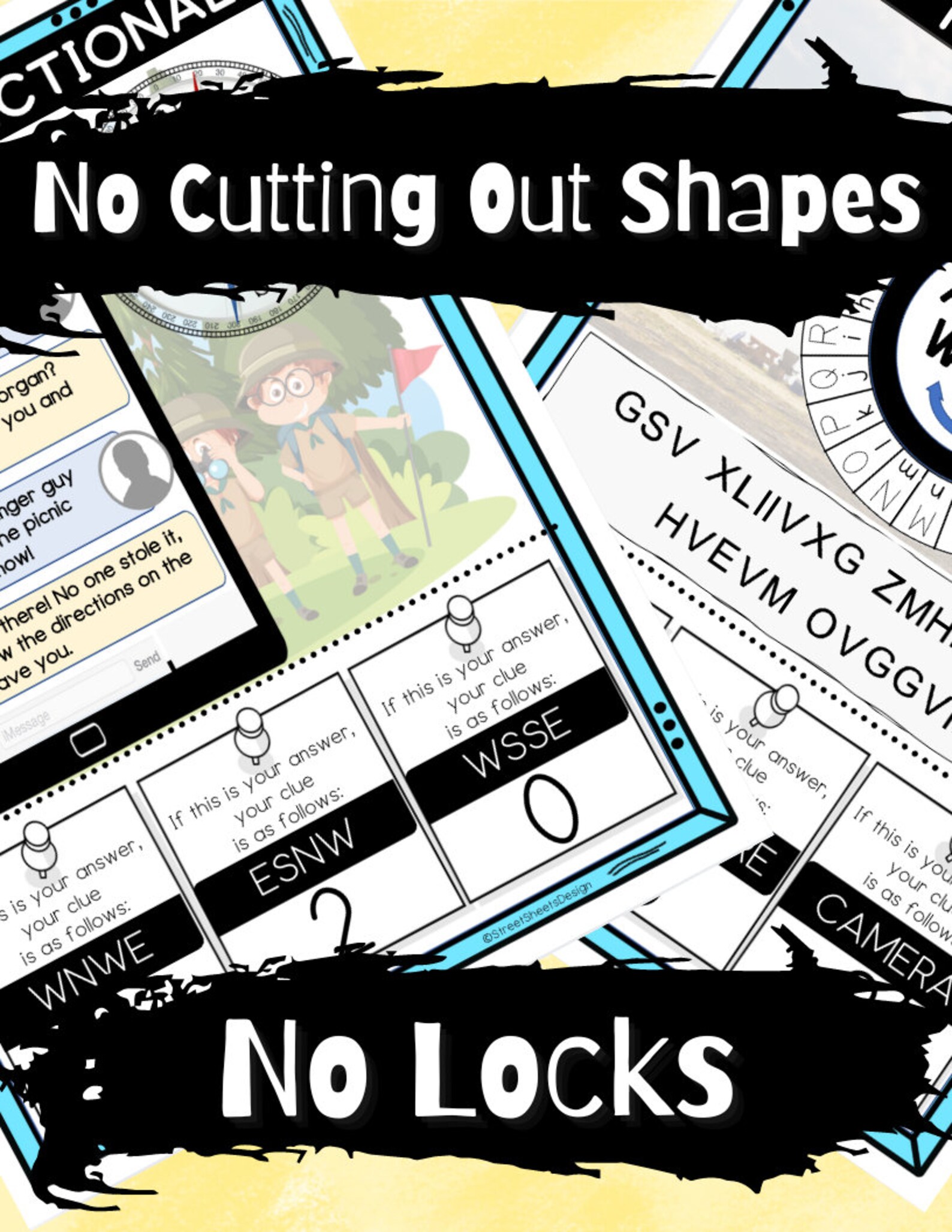 Escape Room for Kids, Printable Escape Room Kit, Camping Escape Room ...