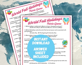 Trivia-spel herfstvakantie, trivia-spel herfst, werkfeestspel, Thanksgiving-feestspel, familietrivia Thanksgiving, Trivia-spel Friendsgiving