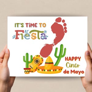 Arte con huellas de manos para el Cinco de Mayo, manualidades con huellas de manos, actividades para guarderías infantiles con huellas de manos, manualidades para preescolares, manualidades para la escuela en casa, fiesta del Cinco de Mayo