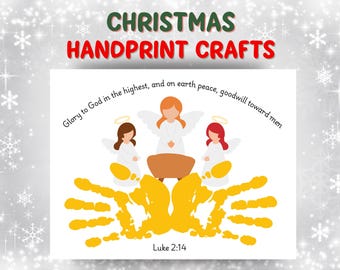 Handafdruk kerststal, christelijke handafdrukkunst, kerst zondagsschoolambacht, handafdruk kleuterschool, handafdruk peuter, adventsknutsel