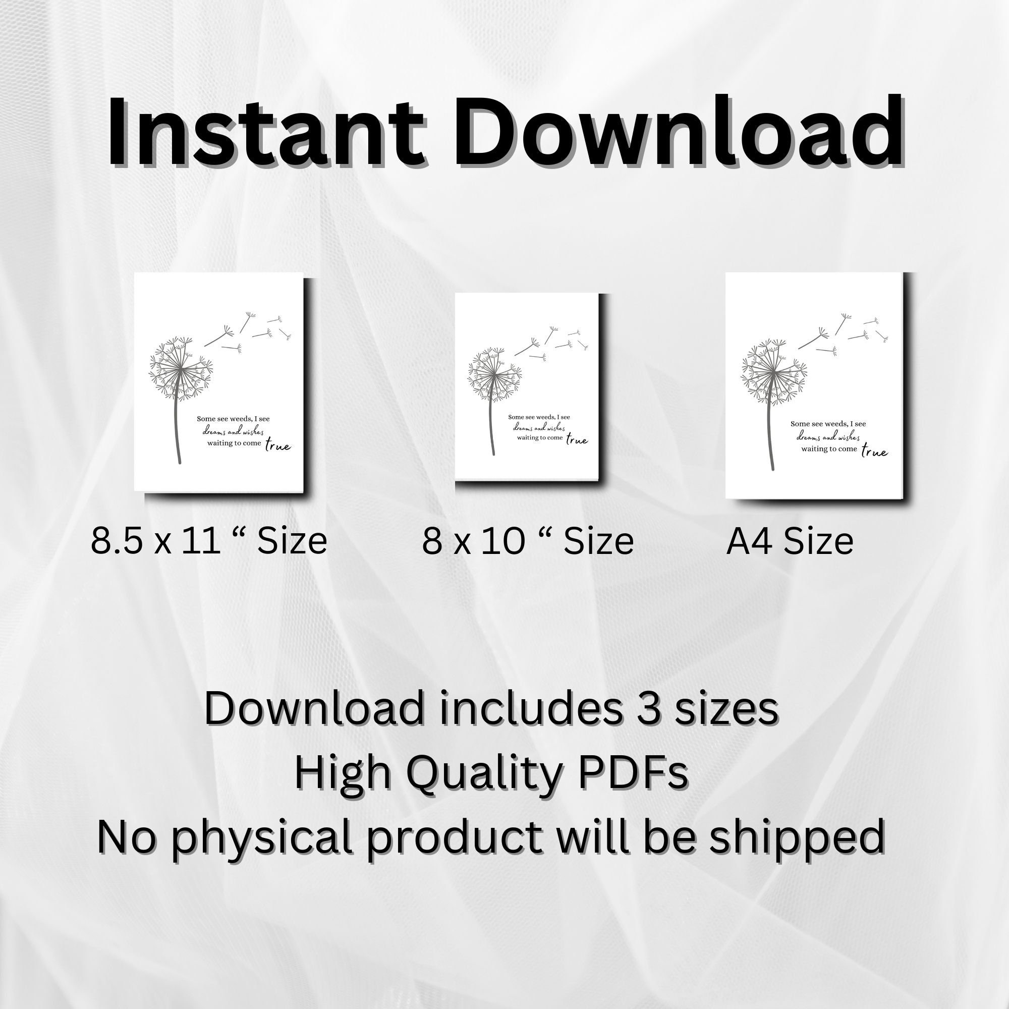 Fingerprint Art Dandelion Wishes Handprint Craft Project, Inspirational