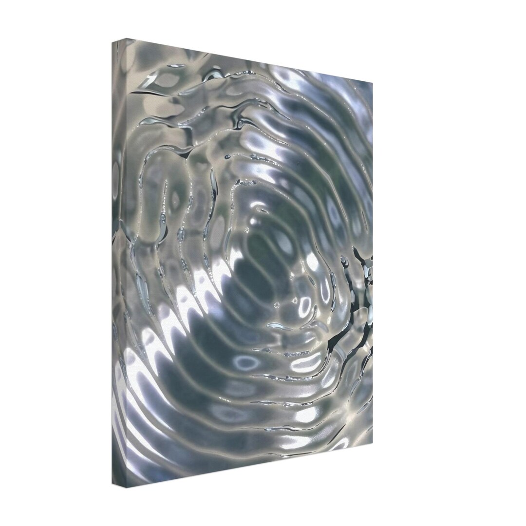 Silver Ripples Canvas Print - Etsy