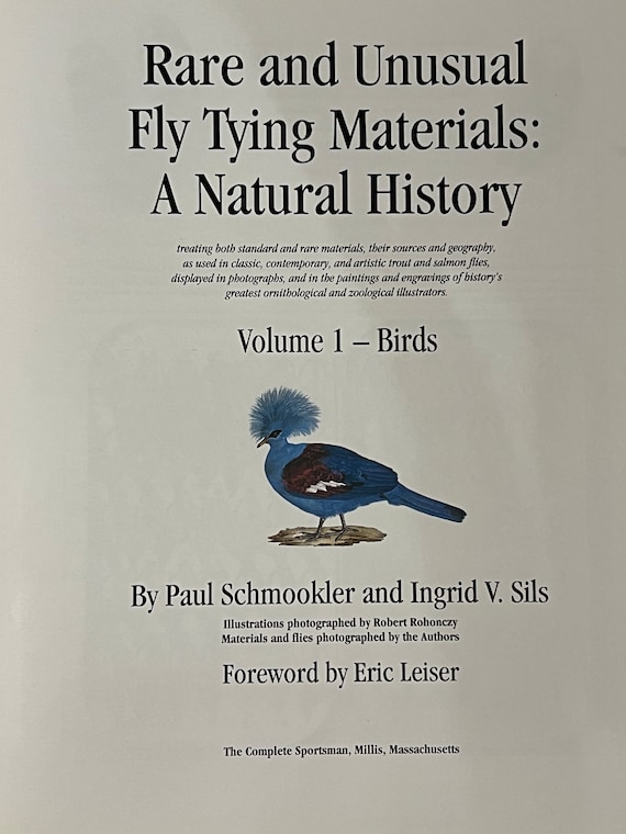 Collector Book Rare and Unusual Fly Tying Materials A