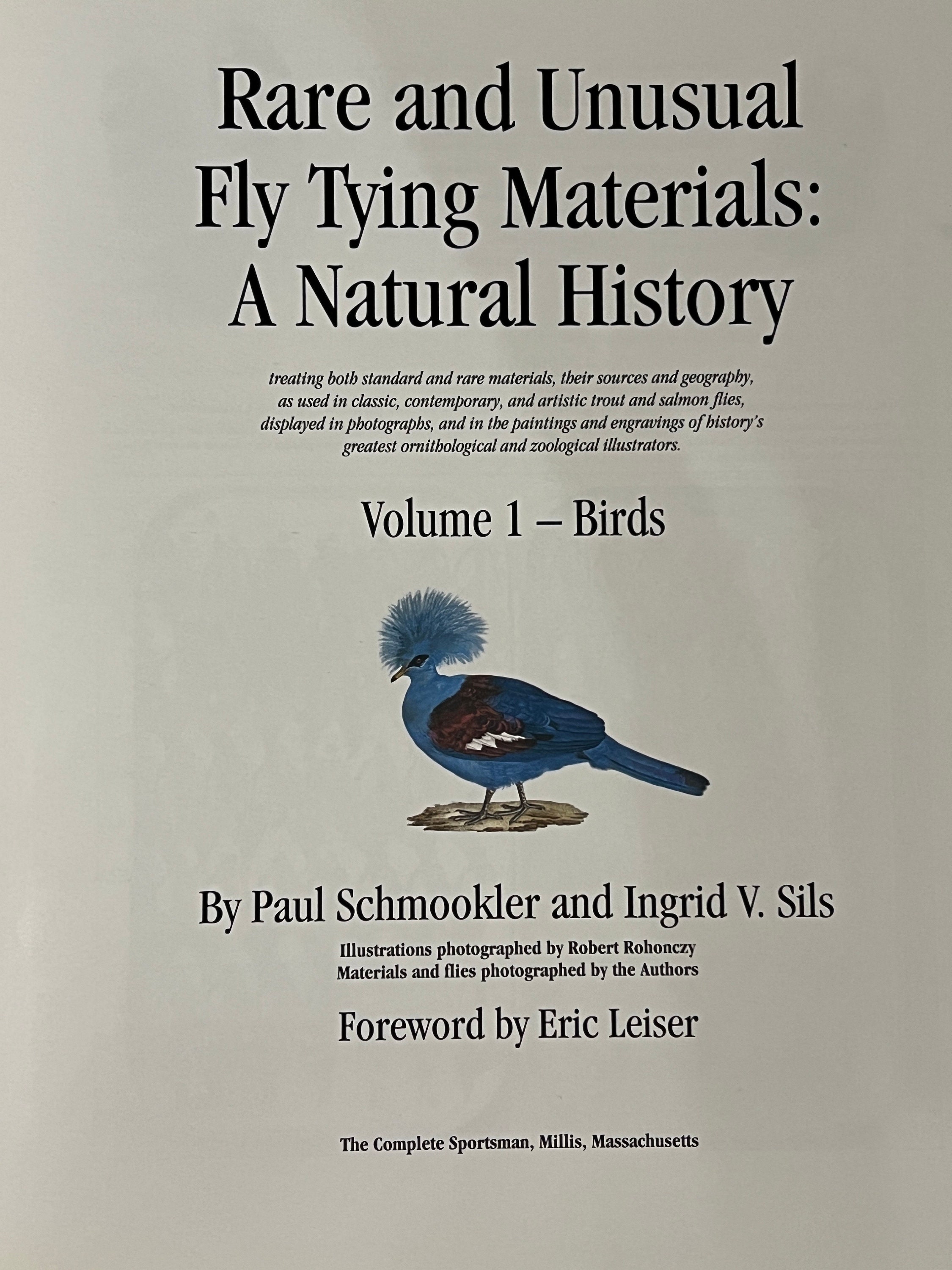 Collector Book Rare and Unusual Fly Tying Materials A Natural